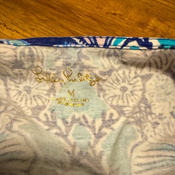 Lilly Pulitzer Printed 3/4 Sleeve Shift Dress – Size Medium - Picture 4 of 4